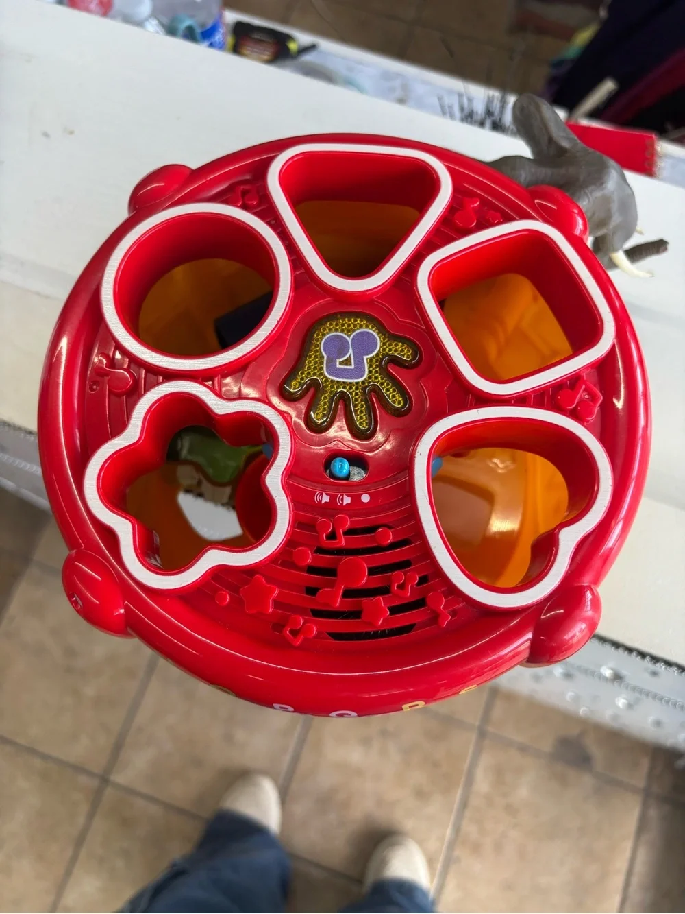 VTech Sort & Discover Drum Toy - Yellow and Red
